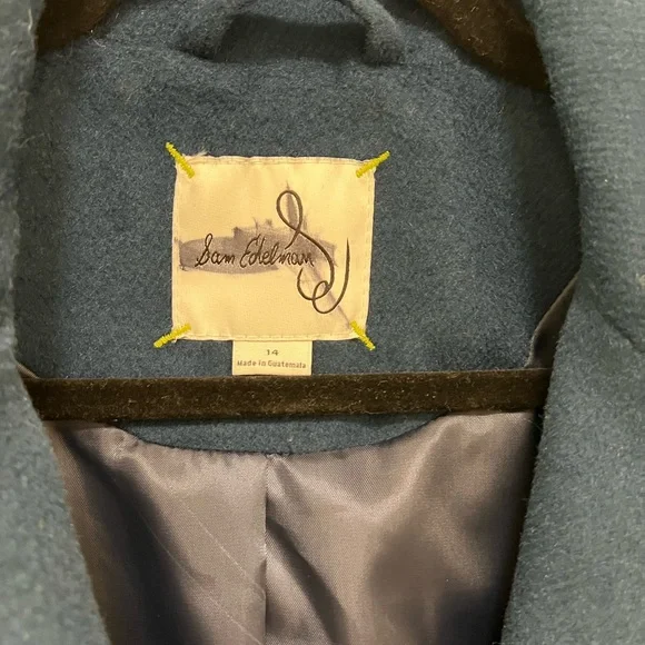 NWOT Sam Edelman Notch Collar Longline Wool Blend Coat - Picture 11 of 12